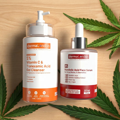 Vitamin C &amp; Mandelic Acid Brightening Duo – Dark Spots, Blemishes &amp; Pigmentation Correction Kit