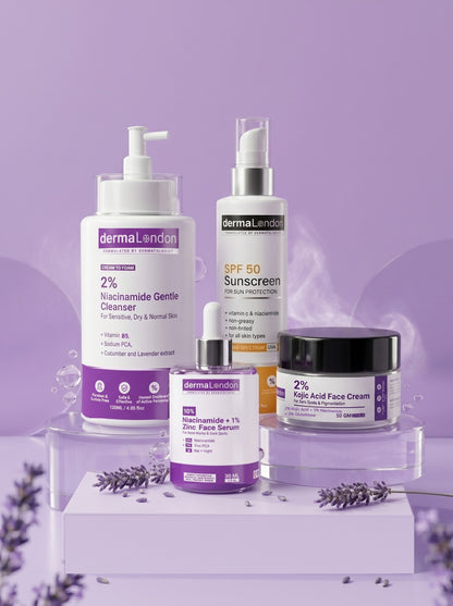 Signature Dark Spot Corrector &amp; Protective Skincare Bundle – Niacinamide, Kojic Acid &amp; SPF 50 Glow Routine