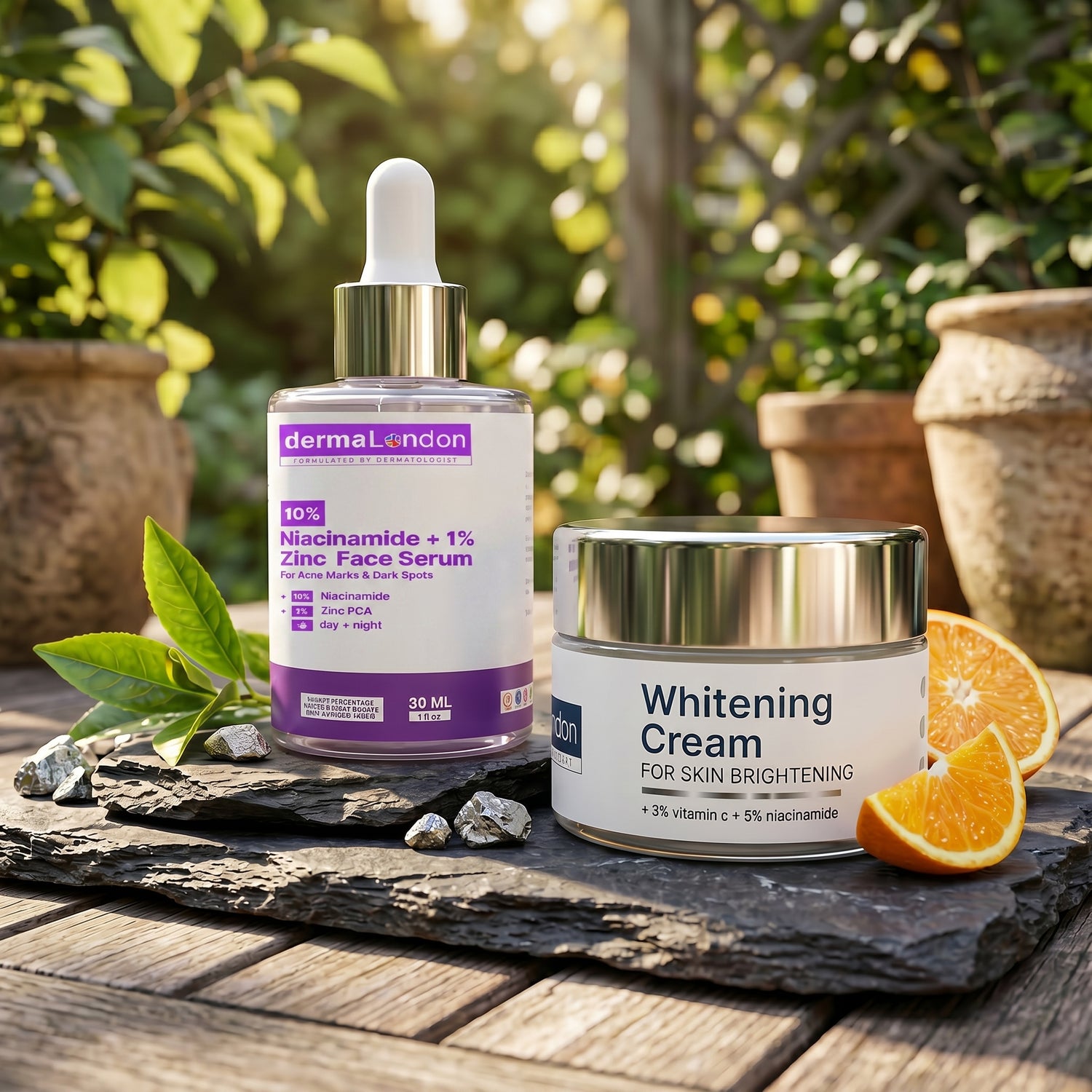 Brightening Kit – Niacinamide 10% Serum + Whitening Cream
