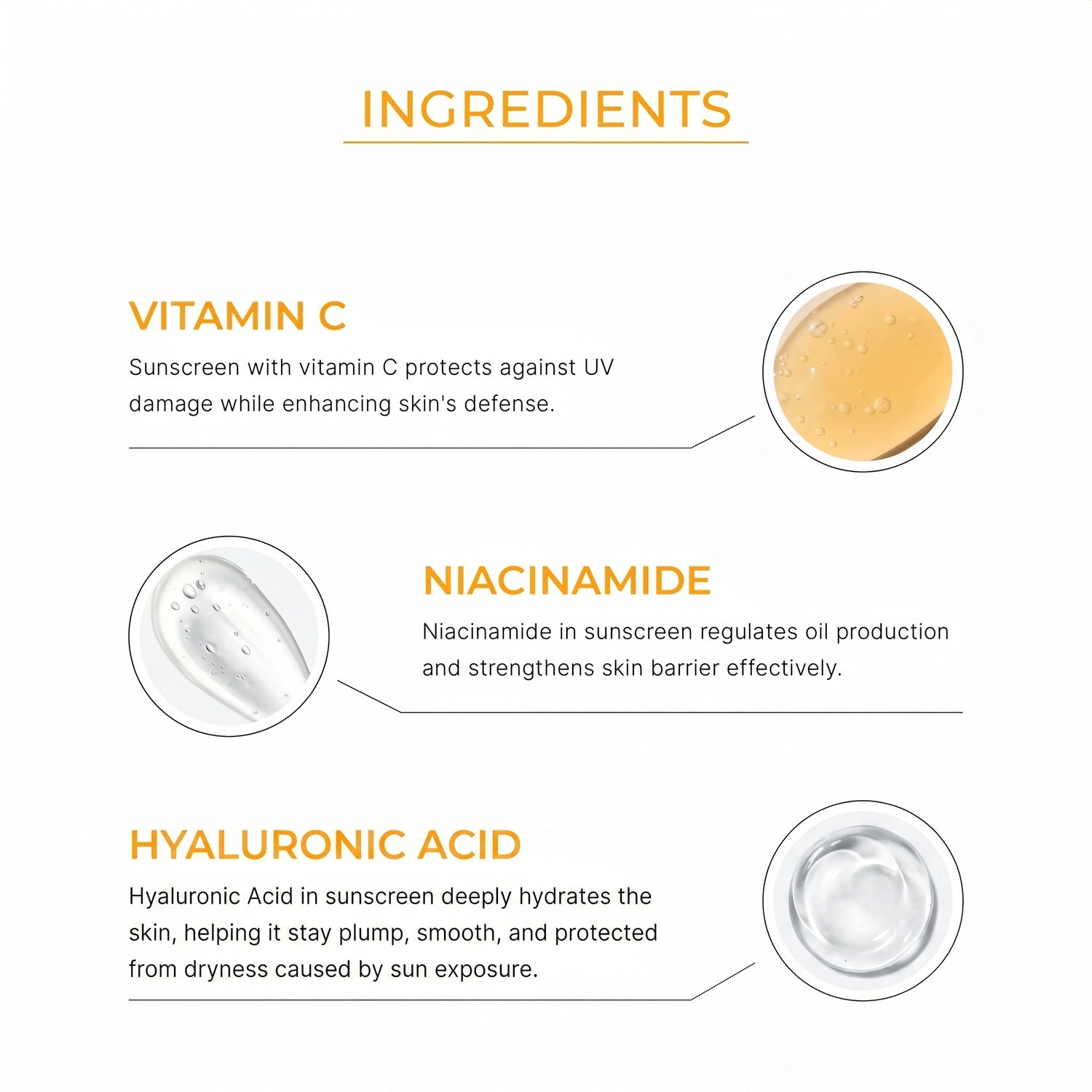SPF 50 Sun Protection Sunscreen with Vitamin C &amp; Niacinamide - 80ml
