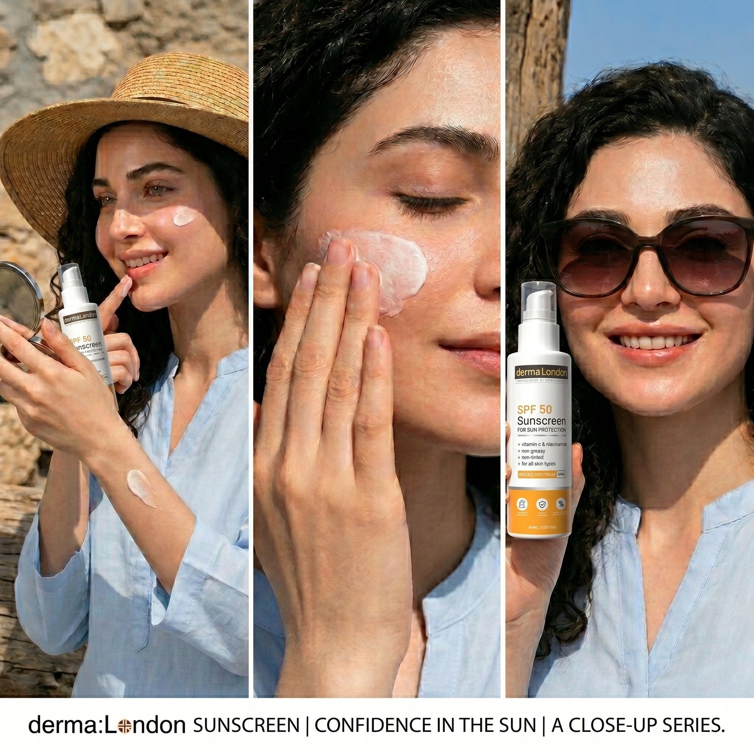 SPF 50 Sun Protection Sunscreen with Vitamin C &amp; Niacinamide - 80ml
