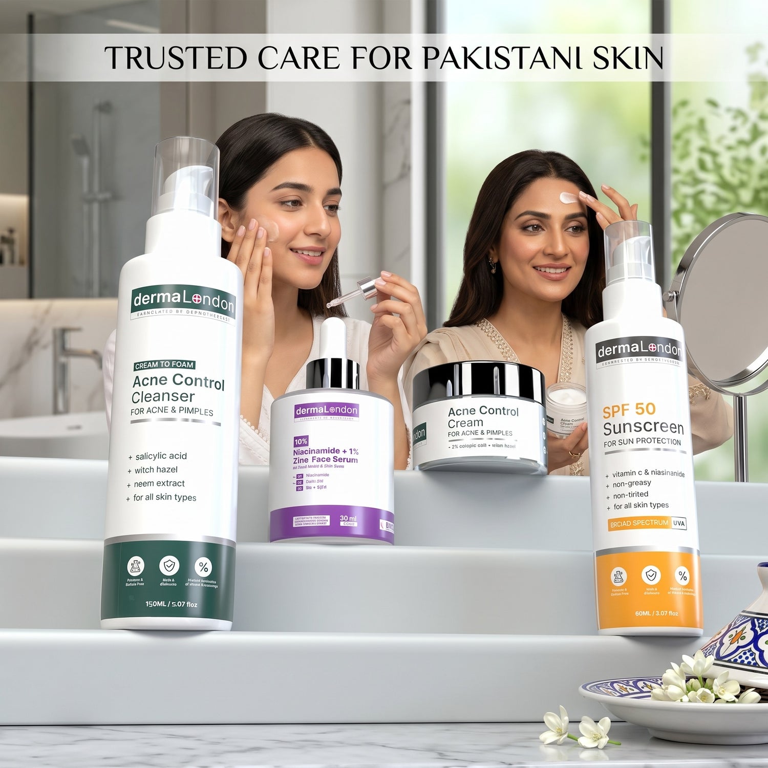 Advanced Acne Control &amp; Daily Defense Kit for Clear, Smooth &amp; Protected Skin