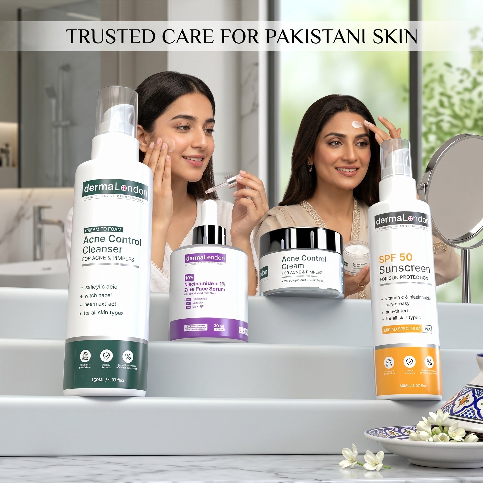 Advanced Acne Control &amp; Daily Defense Kit for Clear, Smooth &amp; Protected Skin
