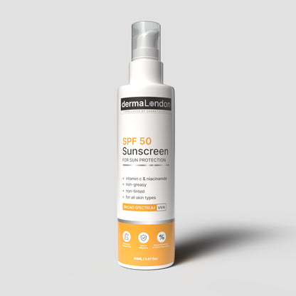 SPF 50 Sun Protection Sunscreen with Vitamin C &amp; Niacinamide - 80ml